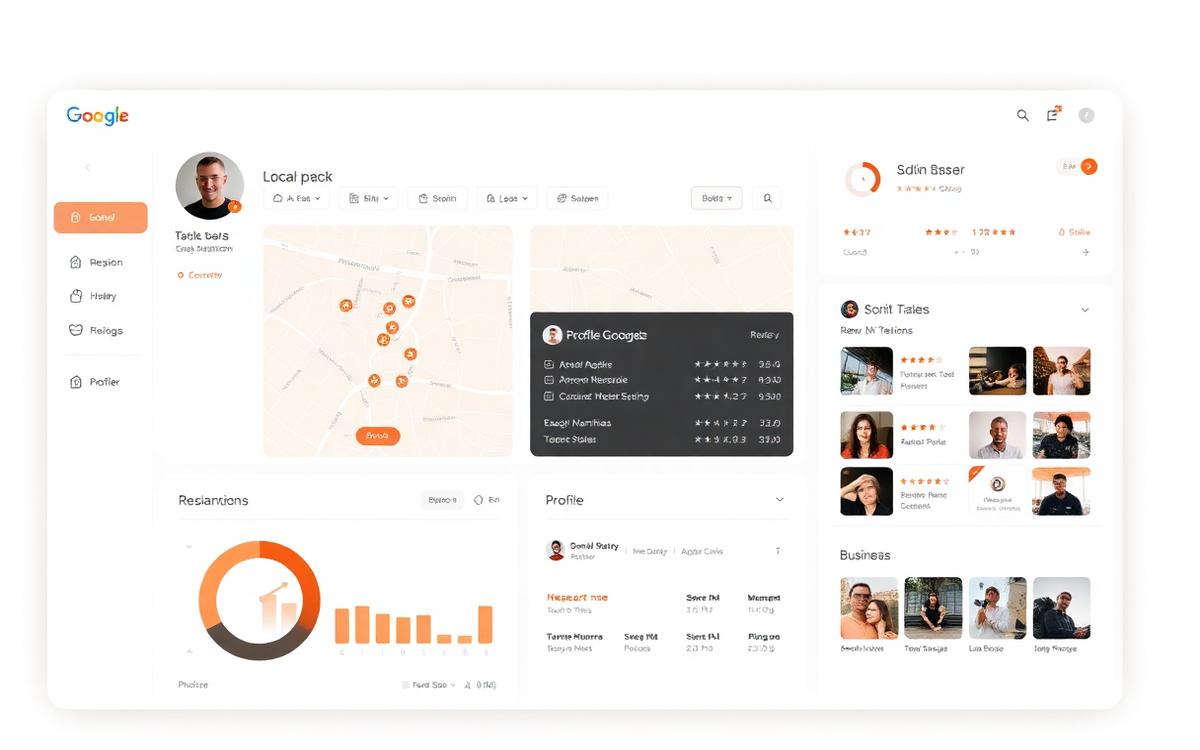 Google Business Profile dashboard showing local search performance